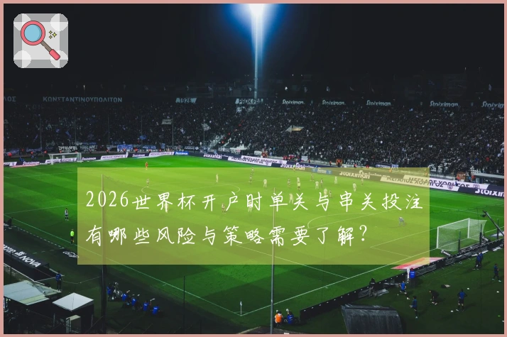 2026世界杯开户时单关与串关投注有哪些风险与策略需要了解?